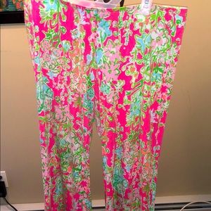 Lily Pulitzer Printed Wide Leg Stretch Pants